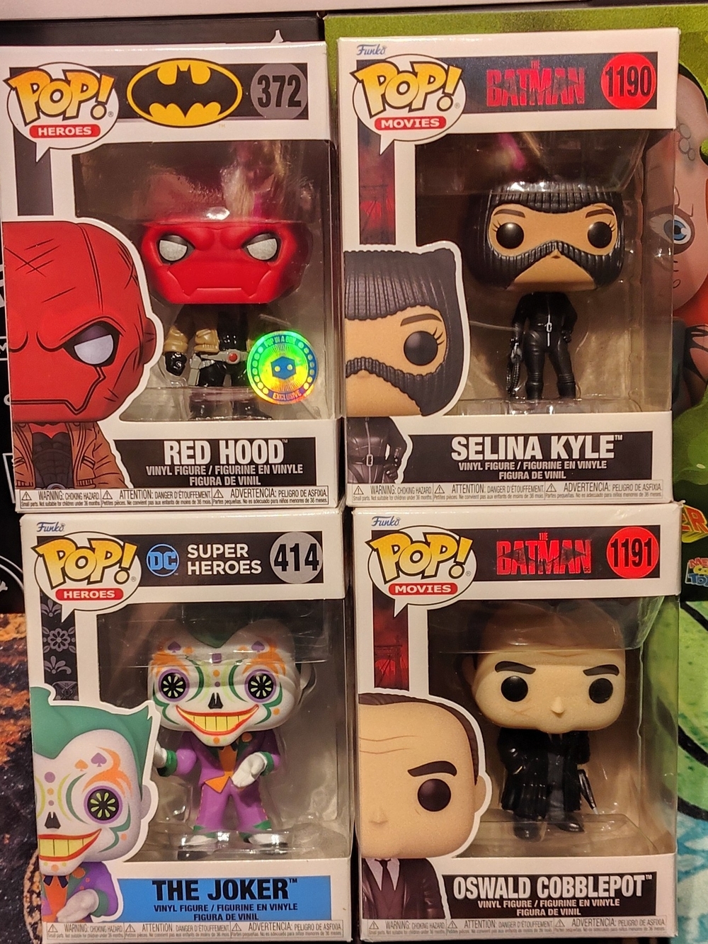 Funko POP! 4 Set Batman Villains